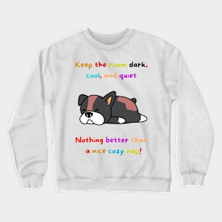 NICE COZY NAP DOG DESIGN Crewneck Sweatshirt